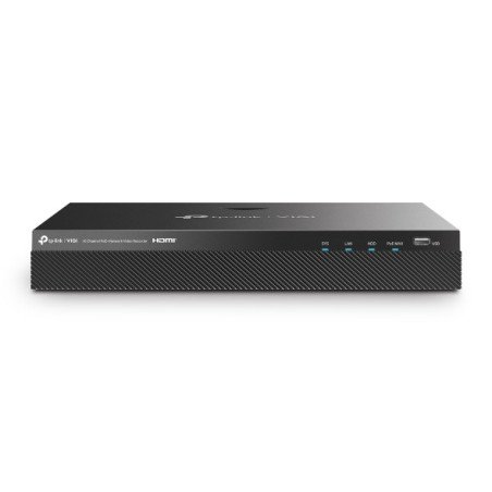 NVR TP-link VIGI NVR2016H-16mp Poe 16 canales salida video 4k ONVIF grabación 24, 7 audio bidireccional h.265 capacidad de decod