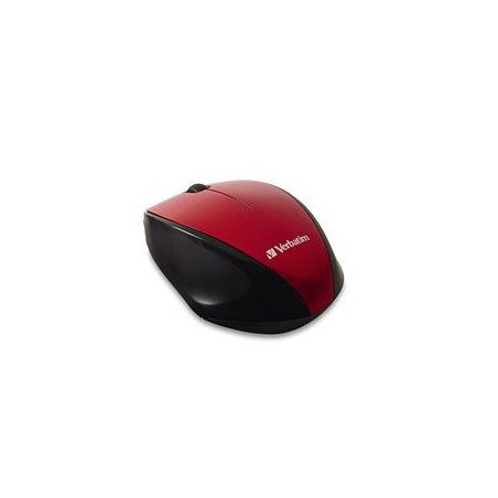 Mouse Verbatim 97995, Óptico, RF inalámbrico, Rojo