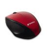 Mouse Verbatim 97995, Óptico, RF inalámbrico, Rojo