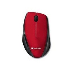 Mouse Verbatim 97995, Óptico, RF inalámbrico, Rojo
