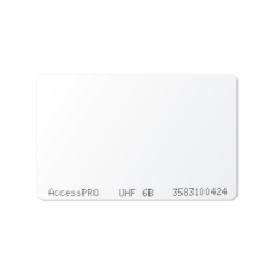 Tag UHF tipo tarjeta para lectoras de largo alcance 900 MHz, iso 18000 6b, no imprimible