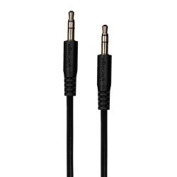 Cable auxiliar audio Vorago CAB-A01B negro 3.5mm a 3.5 mm