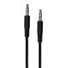 Cable auxiliar audio Vorago CAB-A01B negro 3.5mm a 3.5 mm