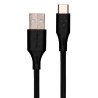 Cable Vorago cab-c01b USB-tipo c 1 metro carga rápida negro