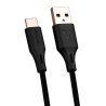 Cable Vorago cab-c01b USB-tipo c 1 metro carga rápida negro