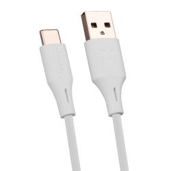 Cable Vorago cab-c01w USB-tipo c 1 metro carga rápida blanco
