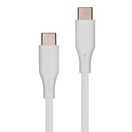 Cable Vorago CAB-CC01W USB tipo c- USB tipo c 1 metro carga rápida blanco