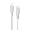 Cable Vorago CAB-CC01W USB tipo c- USB tipo c 1 metro carga rápida blanco