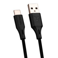 Cable Vorago CAB-C02B USB- tipo c 2 metros negro