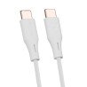 Cable Vorago CAB-CC01W USB tipo c- USB tipo c 1 metro carga rápida blanco