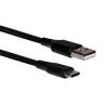 Cable Vorago CAB-C02B USB- tipo c 2 metros negro