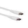 Cable Vorago CAB-CC01W USB tipo c- USB tipo c 1 metro carga rápida blanco