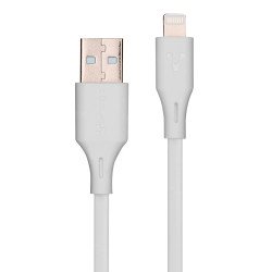 Cables USB Vorago cab-l01w, USB a, Lightning, 1 m, blanco
