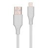 Cables USB Vorago cab-l01w, USB a, Lightning, 1 m, blanco