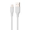 Cables USB Vorago cab-l01w, USB a, Lightning, 1 m, blanco
