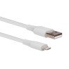 Cables USB Vorago cab-l01w, USB a, Lightning, 1 m, blanco