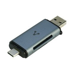 Lector de memorias Vorago cr-350 SD micro SD USB 3.0 y tipo c otg