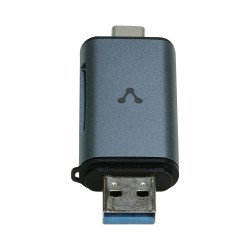 Lector de memorias Vorago cr-350 SD micro SD USB 3.0 y tipo c otg