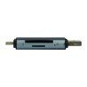 Lector de memorias Vorago cr-350 SD micro SD USB 3.0 y tipo c otg