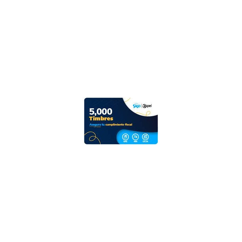 5000 timbres (para facture, caja, SAE o NOI) (electrónico)