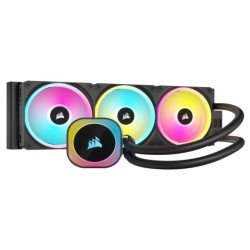 Disipador con enfriamiento liquido Corsair icue link h150i AiO, 360 mm, s-1700 1200, am5 am4, RGB