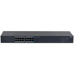 Switch 16 Puertos Gigabit Ethernet - 10/100/1000, Diseño Compacto, Capa 2, switching 1.6 GBps, Velocidad de Reenvio de Paqutes 2