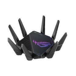Router gamer Asus AX11000 PRO, 1148-4804mbps, 2.4 y 2x 5GHz, 4x LAN GBE, mu-mimo, 2x USB, 8x antenas ext, control parental, VPN,