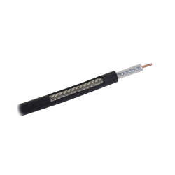 Metro de Cable Coaxial de 50 Ohm, Conductor de Cobre Sólido. 20 años de servicio al exterior.