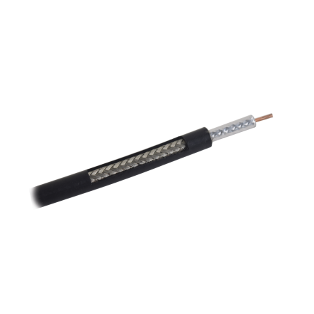 Metro de Cable Coaxial de 50 Ohm, Conductor de Cobre Sólido. 20 años de servicio al exterior.