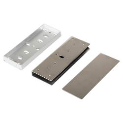 Soporte tipo "U" para puerta de vidrio compatible electroimán Seco Lar