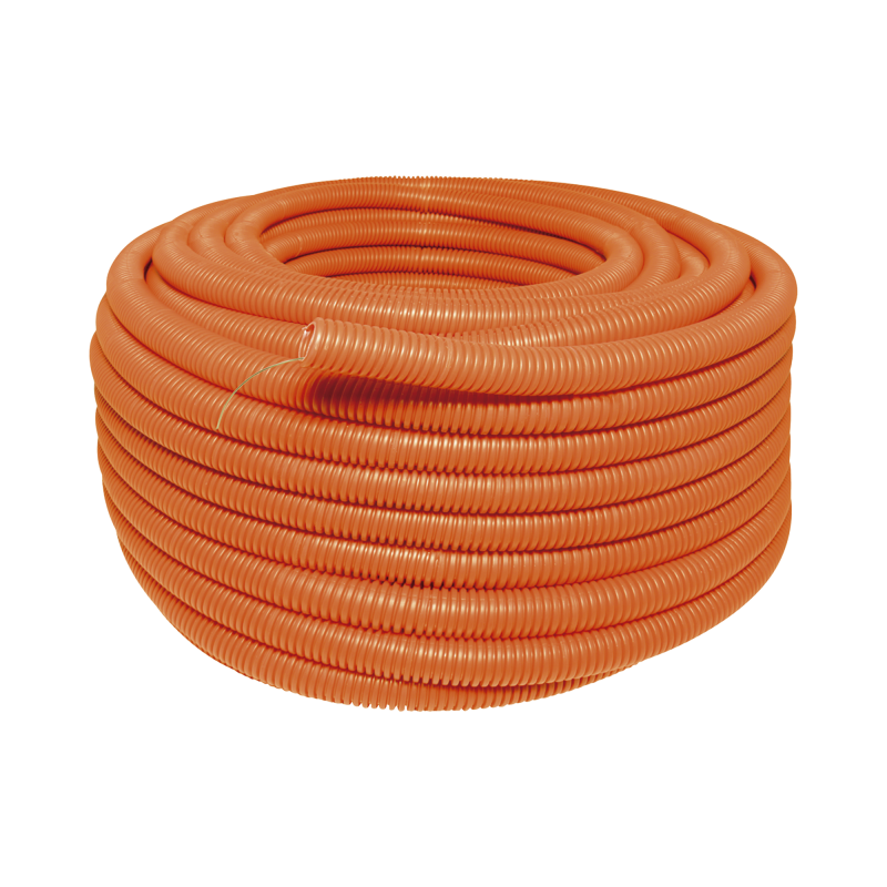 Manguera flexible Reforzada 1" x 50 m /Polietileno Alta Densidad HDPE, Sin guía /Resistente a Intemperie.
