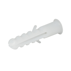 Taquete blanco No. 6, Bolsa con 25 piezas.
