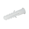 Taquete blanco No. 6, Bolsa con 25 piezas.