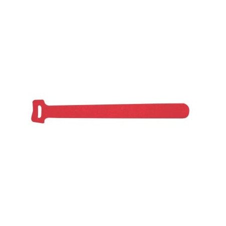 Cinto de contacto (velcro) color rojo, 150 x 12mm (20 piezas)