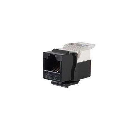Módulo Jack Cat5e sin Herramienta, keystone - Cubierta negra