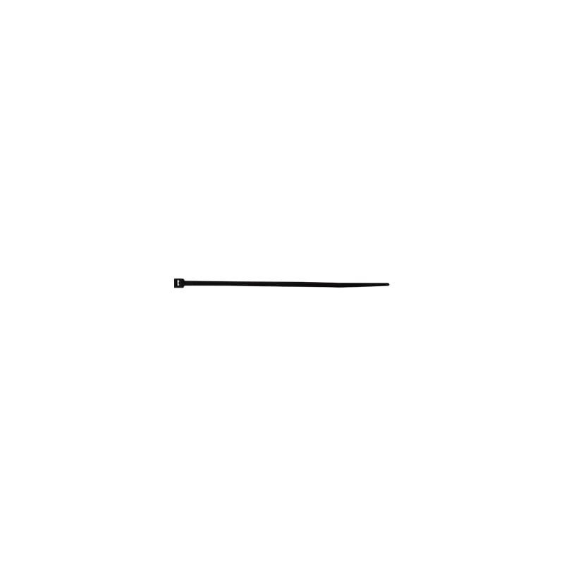 Corbata de nylon color negro, 2.5 x 100mm (1000 piezas)