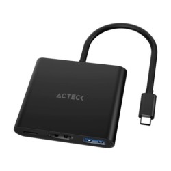 Adaptador 3 en 1 USB-C Shift Plus AH445 Acteck Advanced Series