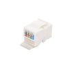 Módulo jack Cat5e sin herramienta, keystone - cubierta blanca
