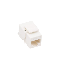 Módulo jack Cat5e sin herramienta, keystone - cubierta blanca