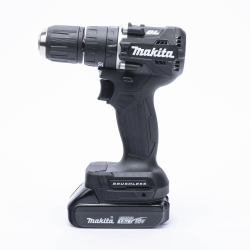 Rotomartillo/taladro inalámbrico sin carbones, broquero de ½", 1,700 rpm, 18vcd, torque: 40 n.m con 2 bat. (1.5ah) y cargador.