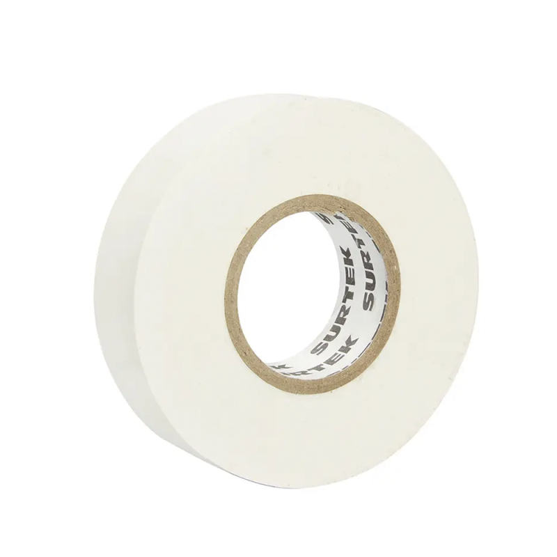 Cinta para aislar color Blanco de 19 mm x 9 metros, Fabricada en PVC, Adhesivo acrílico.
