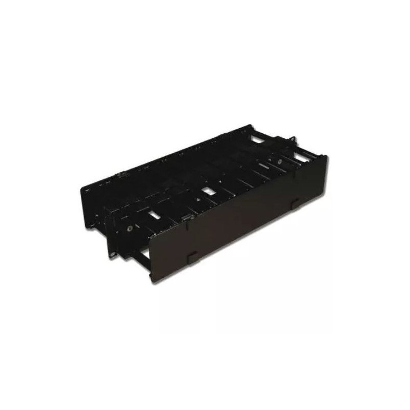 Organizador de Cable Horizontal RS3, Doble, Para Rack de 19in, 4in de profundidad, 2UR