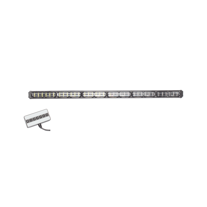 Barra de luz de advertencia de 6 módulos de 6 LED, 30 pulgadas, rojo, 