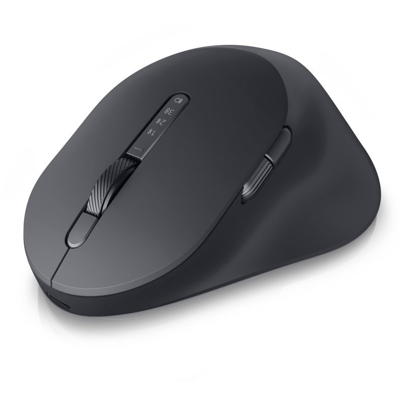 Mouse DELL MS900, Zurdo, Track-on-glass (TOG), RF inalámbrico + bluetooth, 8000 DPI, Negro
