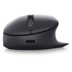 Mouse DELL MS900, Zurdo, Track-on-glass (TOG), RF inalámbrico + bluetooth, 8000 DPI, Negro