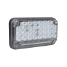 Luz de advertencia de 7x4", color claro, con luz de trabajo, ideal para ambulancias