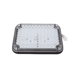 Luz de advertencia de 9x7", bicolor rojo, claro, ideal para ambulancia