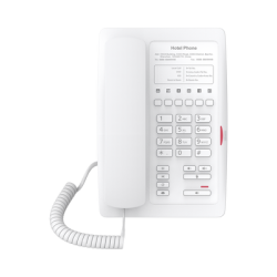 Teléfono IP WiFi para Hotelería, profesional con 6 teclas programables para servicio rápido (Hotline), plantilla personalizable