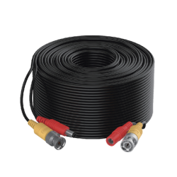 Cable Coaxial Siamés (Mini RG59) + Alimentación, 10 Metros de Distancia, CCA, Soporta 1080p (2 Megapixel) hasta 4K (8 Megapixel)