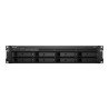 NAS Synology RS1221+, 8 bahías expan hasta 12 con unidad de expansión, rack 2u, núcleo cuádruple 2.2GHz, AMD Ryzen v1500b, 4GB D
